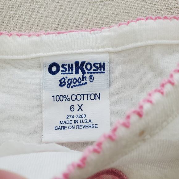 Vintage Oshkosh Flower Shirt 4t/5t - Picture 4 of 6